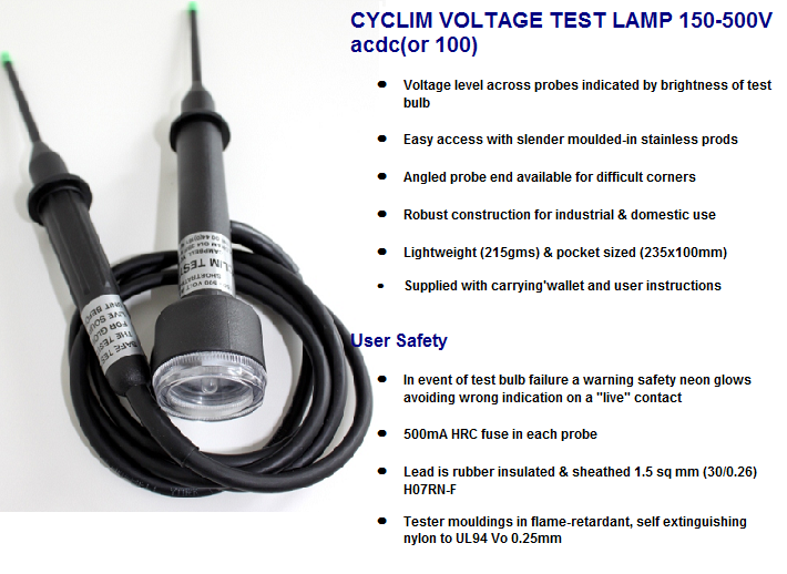 Cyclim Test Lamps