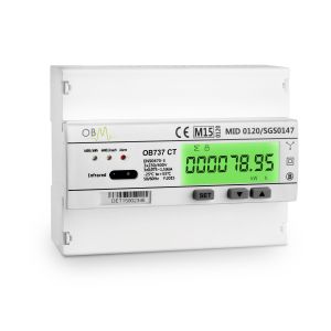 OB737-CT 3 Phase CT Electric Meter. MID Certified