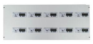 STX10 - Steel Metering Panel with 10 OB737 Series Meters