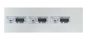 STX3 - Steel Metering Panel with 3 OB737 Series Meters