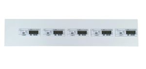 STX5 - Steel Metering Panel with 5 OB737 Series Meters