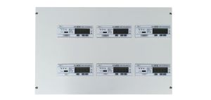 STX6 - Steel Metering Panel with 6 OB737 Series Meters