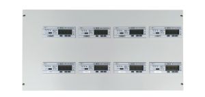 STX8 - Steel Metering Panel with 8 OB737 Series Meters