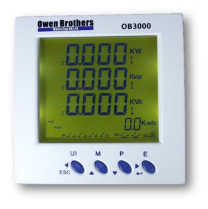 OB3000 100A, Panel Meter, CT Operated, RS485 DIGITAL METER