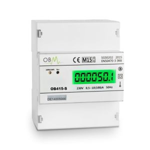 OB415-S 100A, MID Approved, DIN Rail, Direct Connected, kWh Reading Digital Meter
