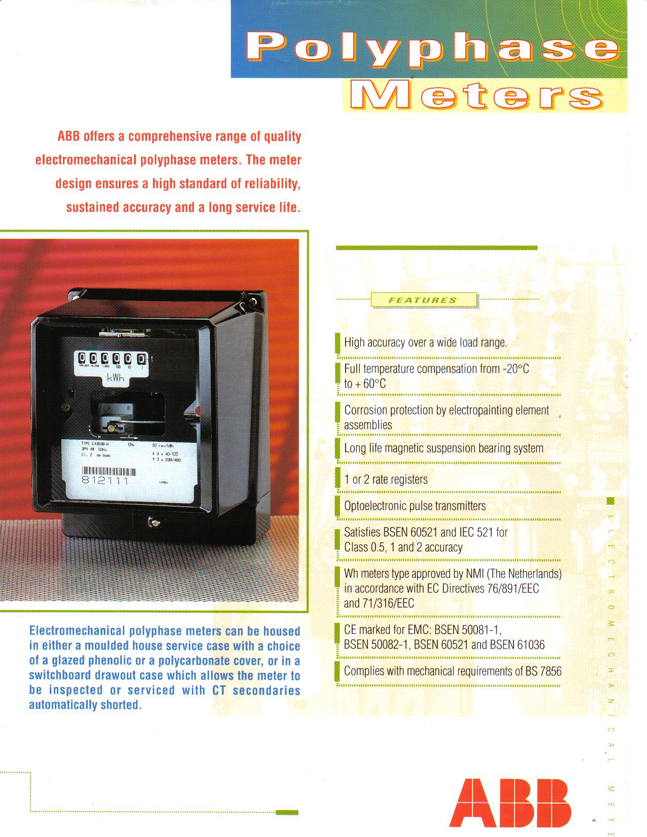 E43B Polyphase Meter